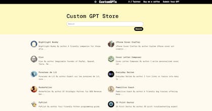 CustomGPTs gallery image