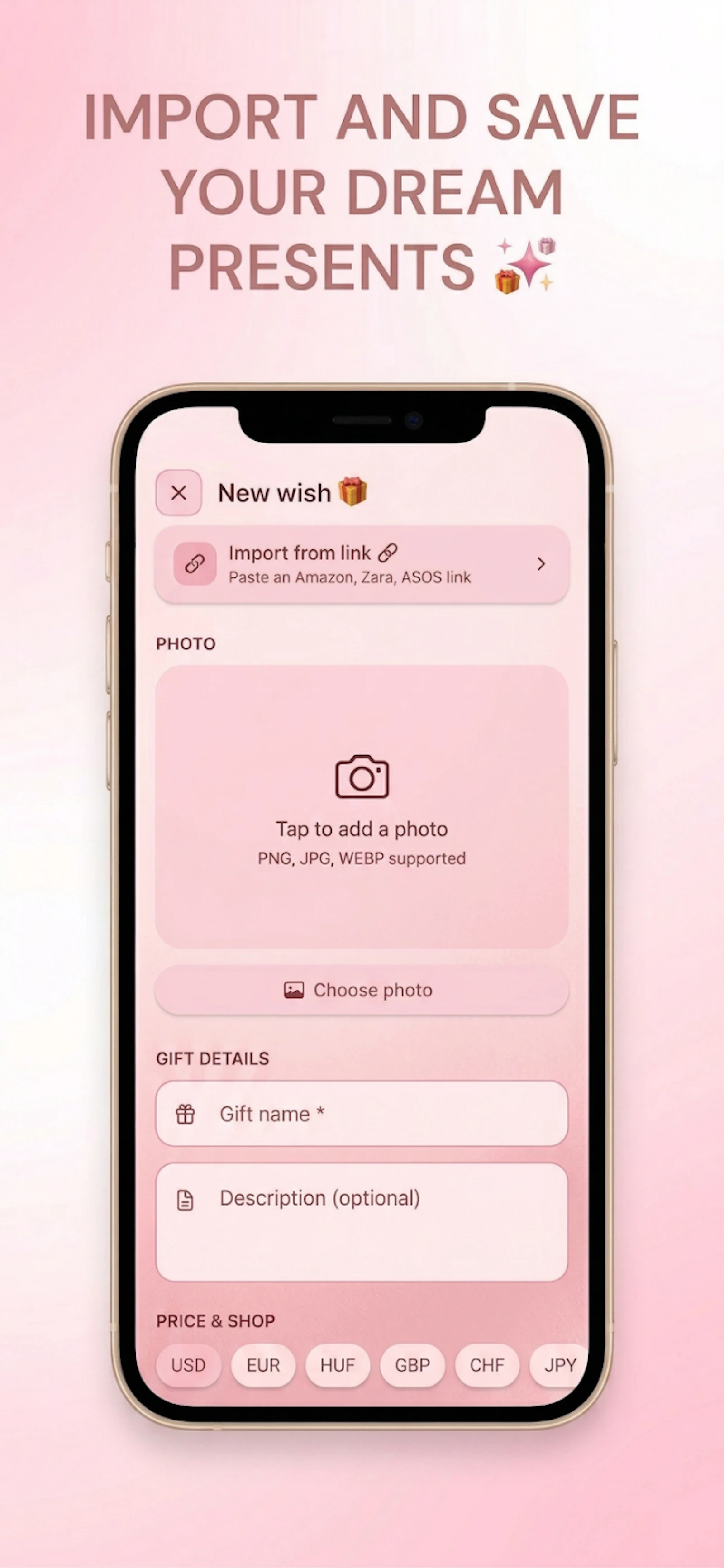 Wishbloom - Wishlist & Gifts screenshot 3