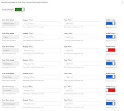 Role Based Price for Woocommerce Plugin gallery image