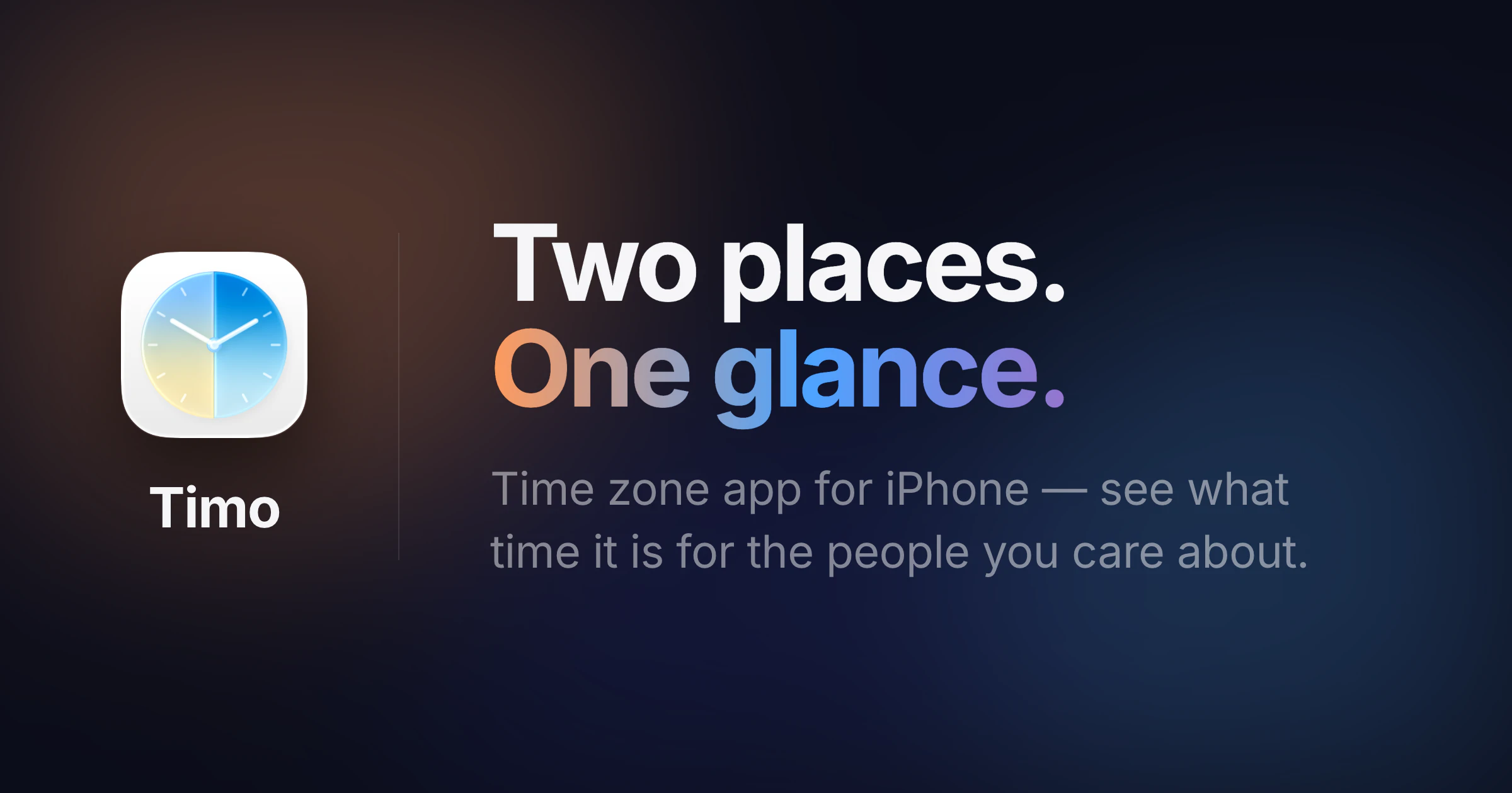 Timo — World Clock & Time Zone App screenshot 1