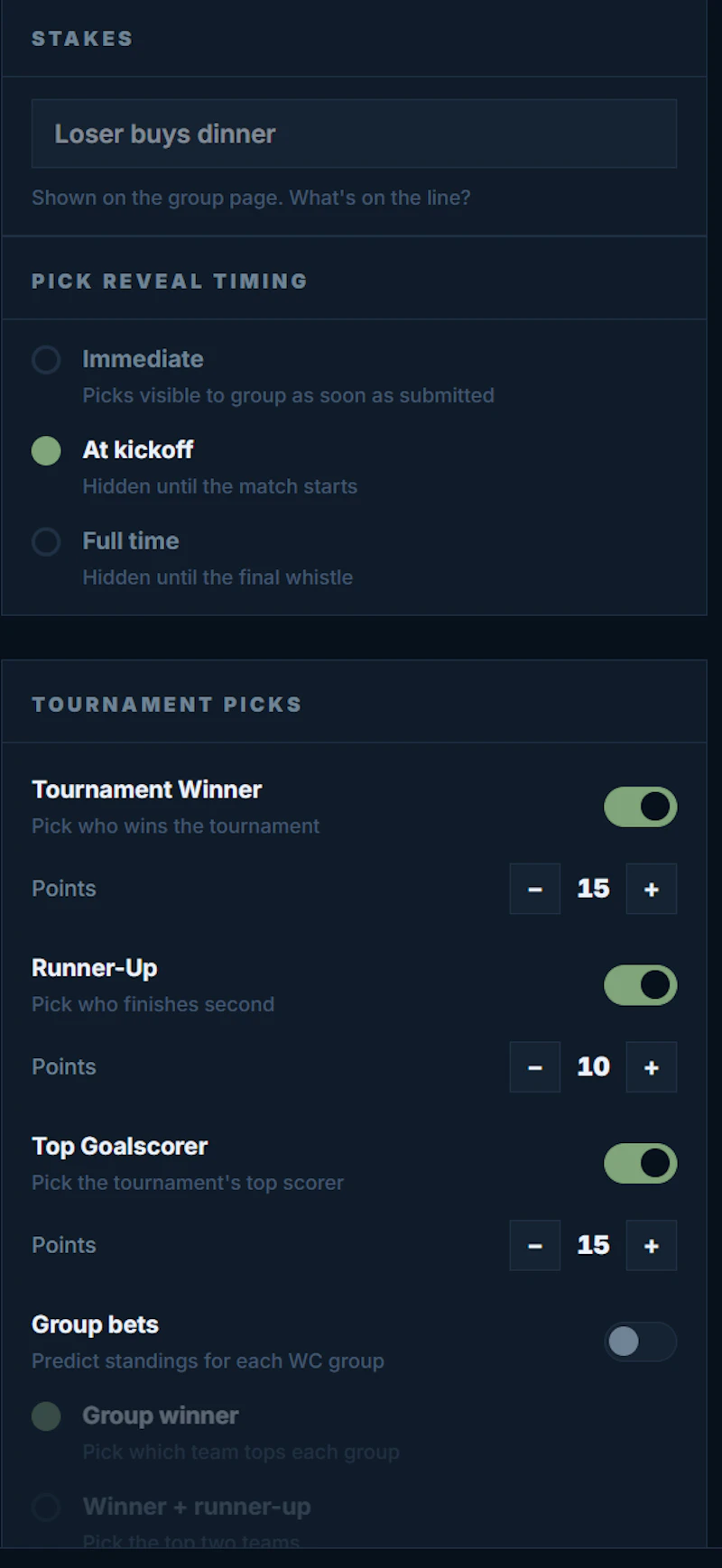 8kicks — World Cup 2026 Predictions screenshot 6