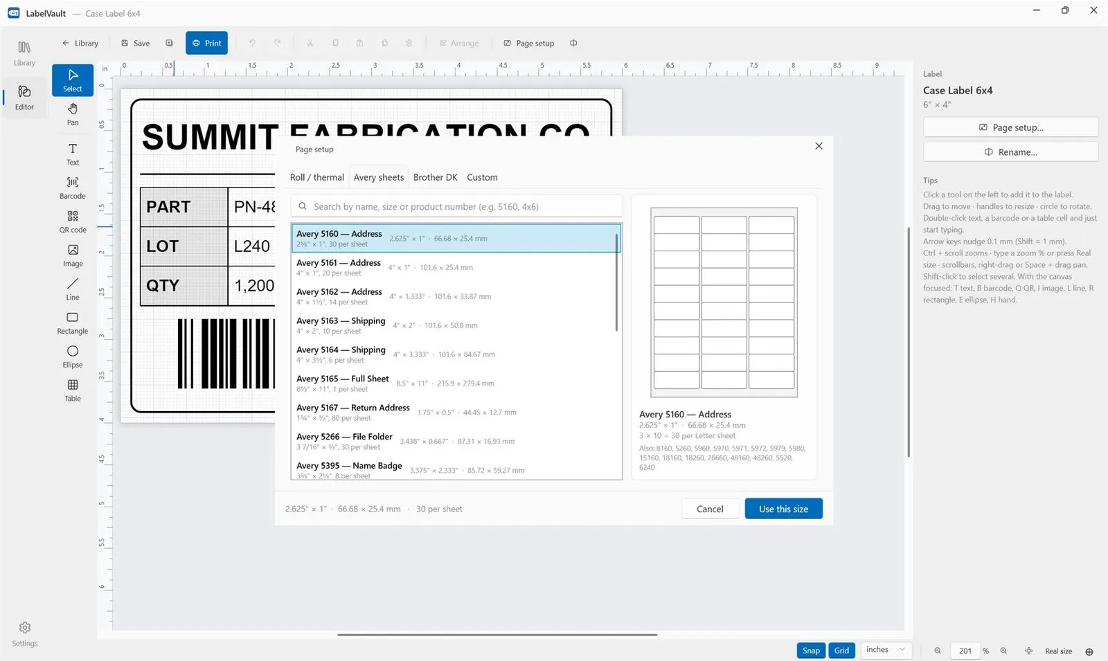 LabelVault screenshot 4