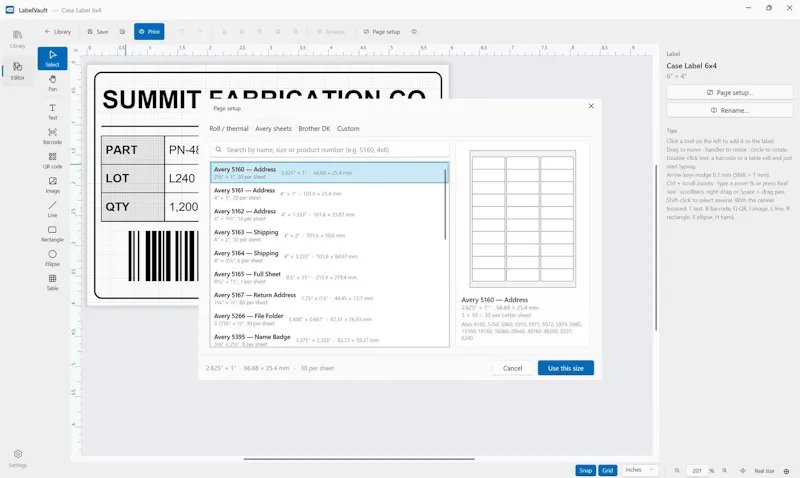 LabelVault screenshot 4