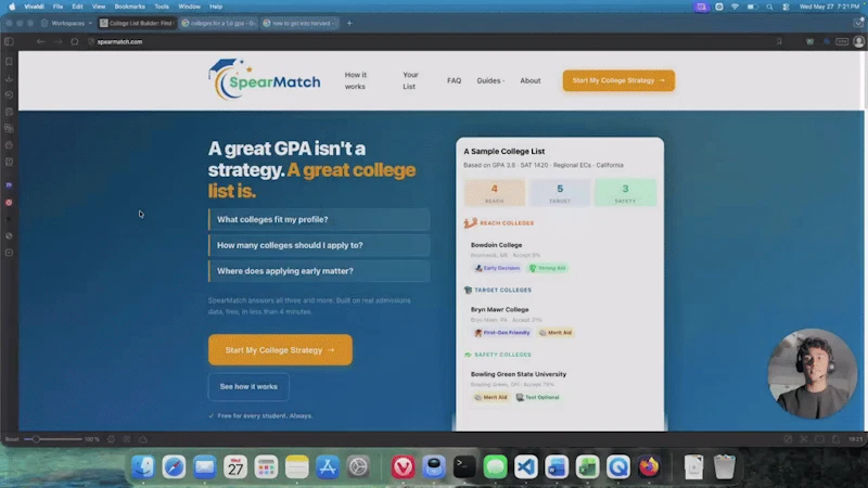 SpearMatch screenshot 1 (video preview)