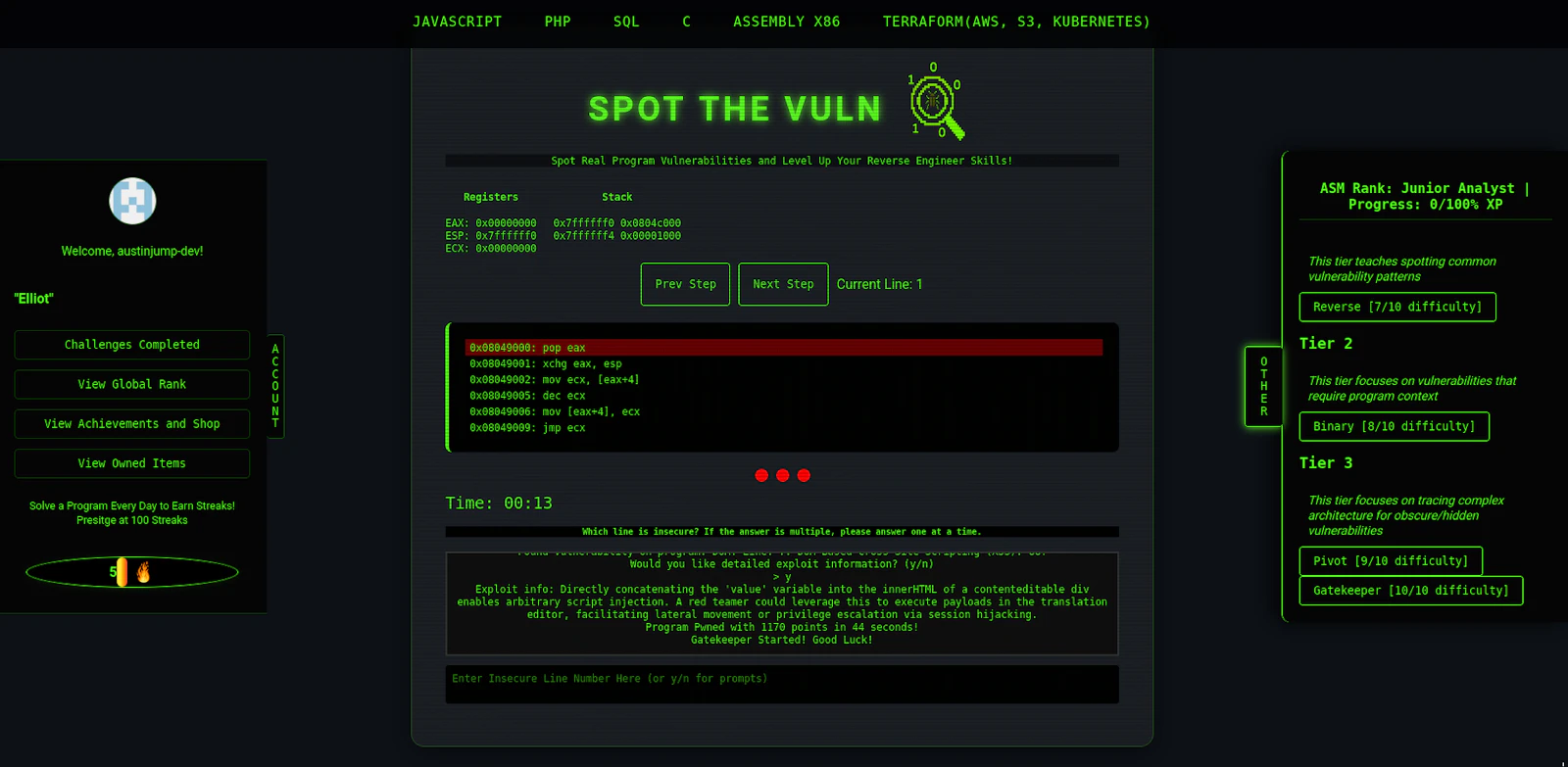 Spot The Vuln screenshot 2