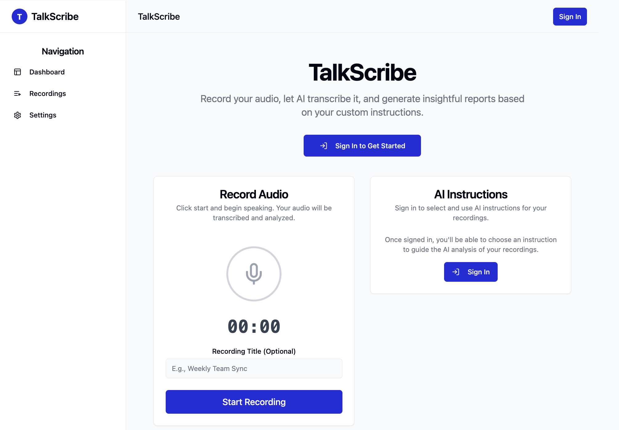 Talkscribe - Erstellen formelle Berichte, ohne einen Finger zu heben Medien 2