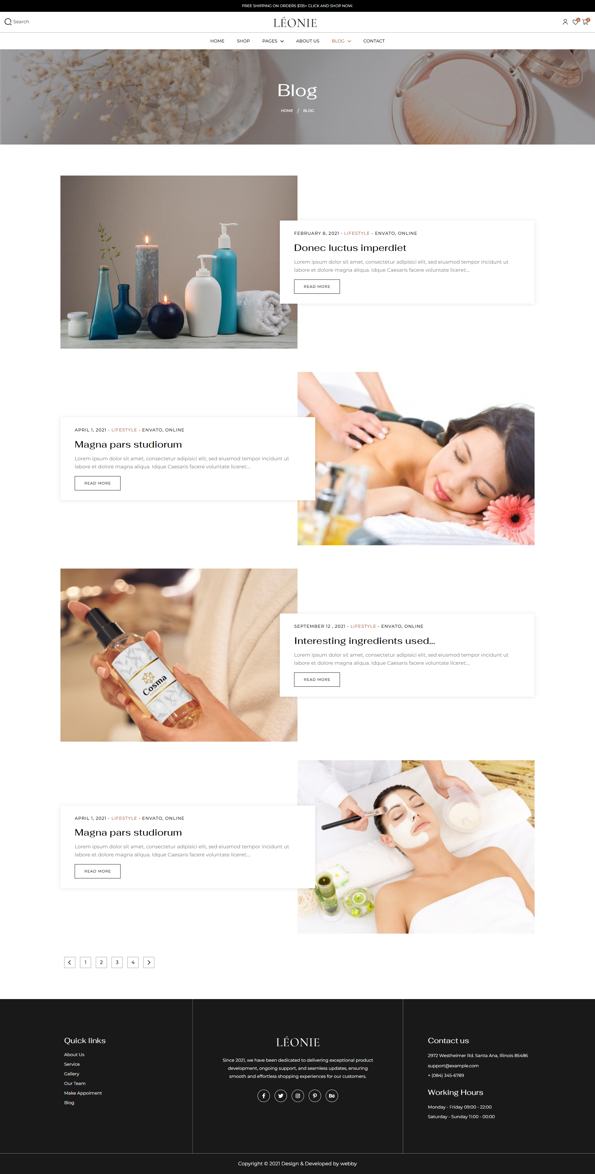Leonie: Beauty Salon Website Template media 6