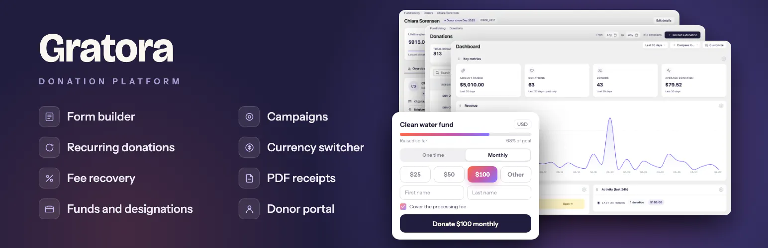 Gratora - Donation Platform gallery image