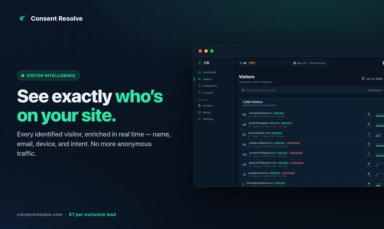 Consent Resolve Visitor Identification screenshot 6