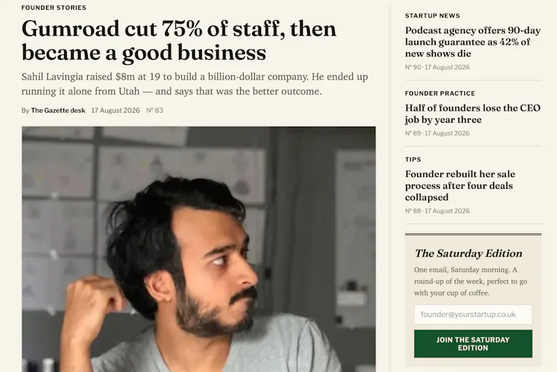 The Founder Gazette screenshot 6