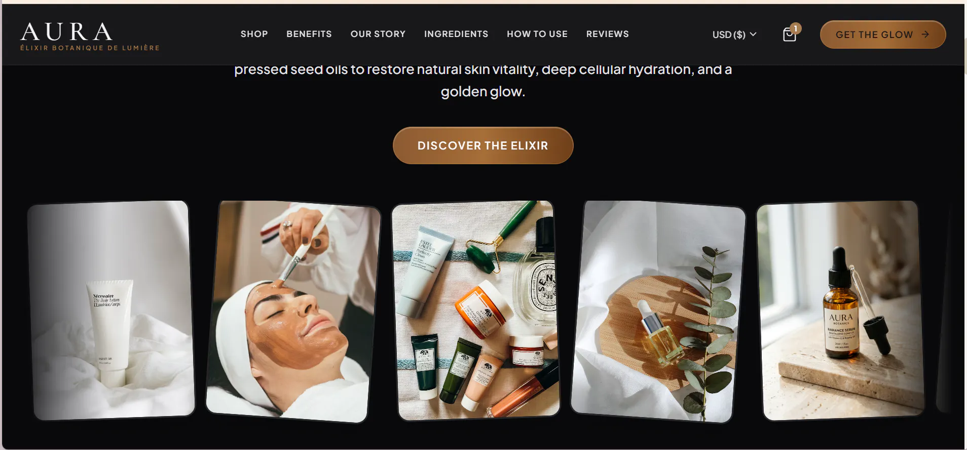 Luxury Skincare Landing Page gallery image