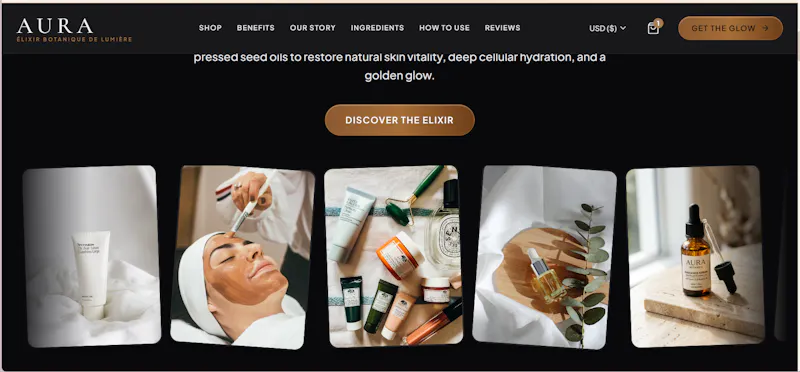 Luxury Skincare Landing Page screenshot 6