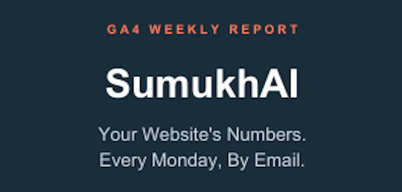 GA4 Weekly Report screenshot 2