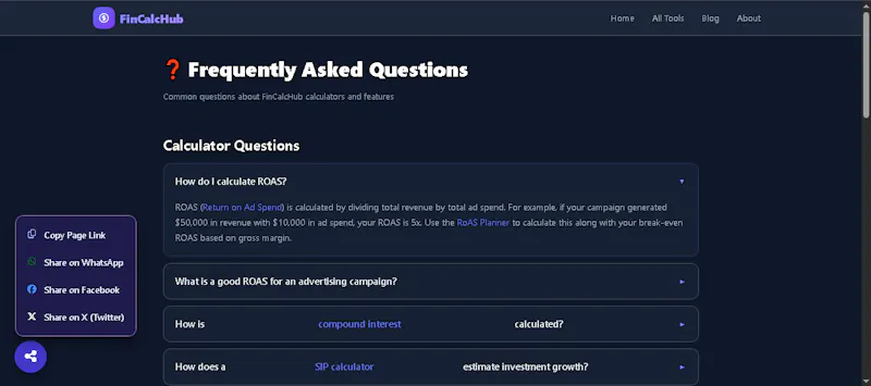 FinCalcHub Marketing screenshot 3