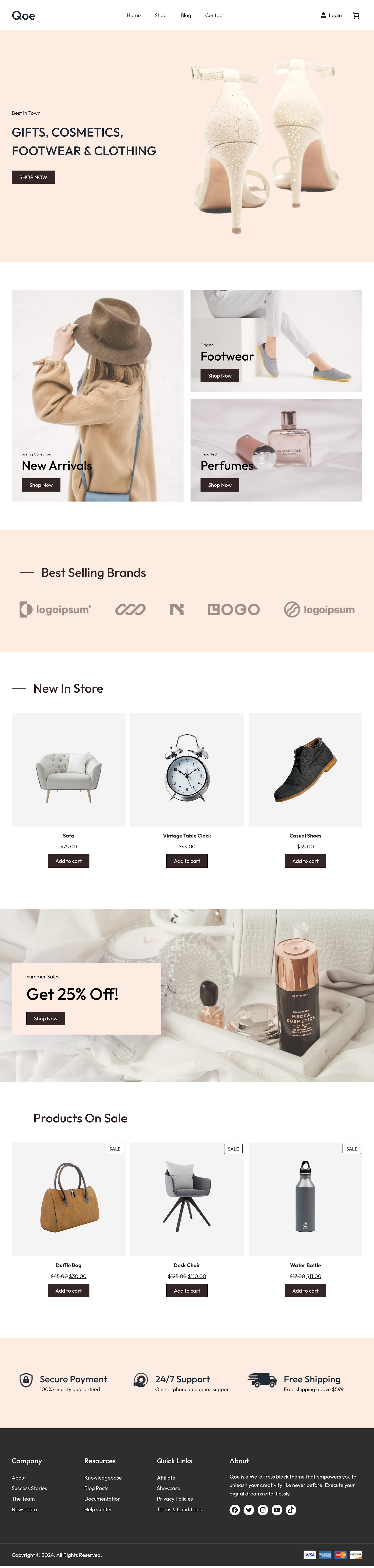QOE - Woocommerce Block Тема медиа 1