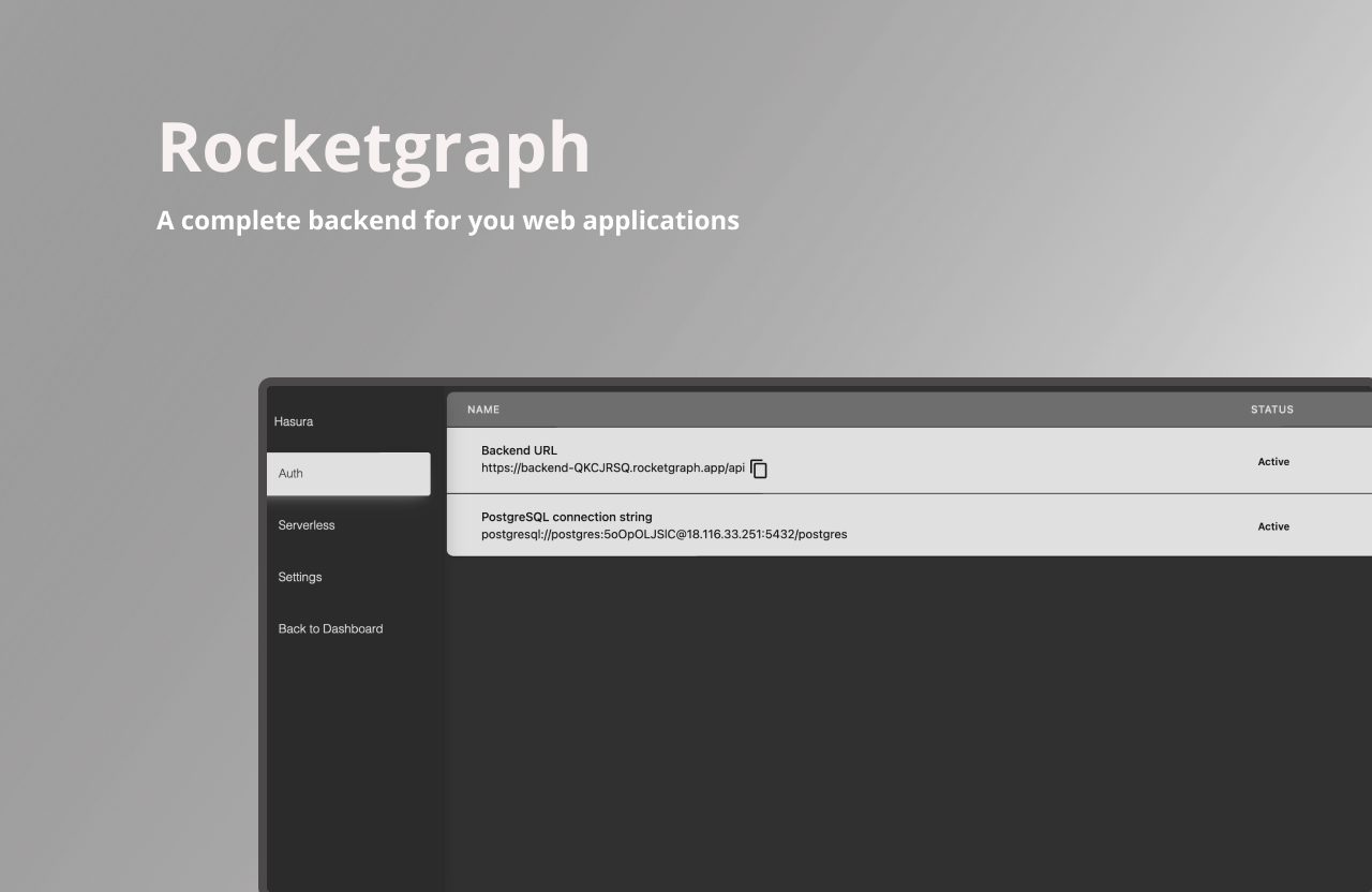 Rocketgraph - 在几分钟内建立生产等级的Web应用程序媒体3