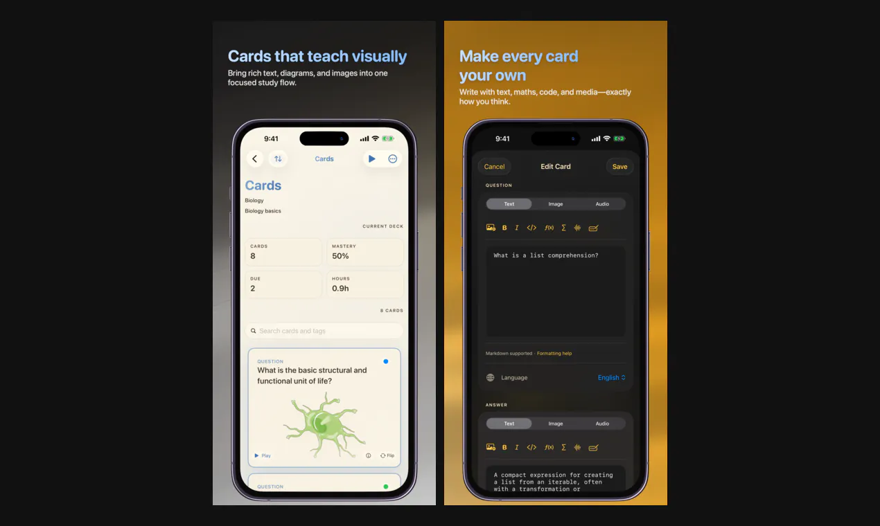 JustFlip! — Flashcards app gallery image