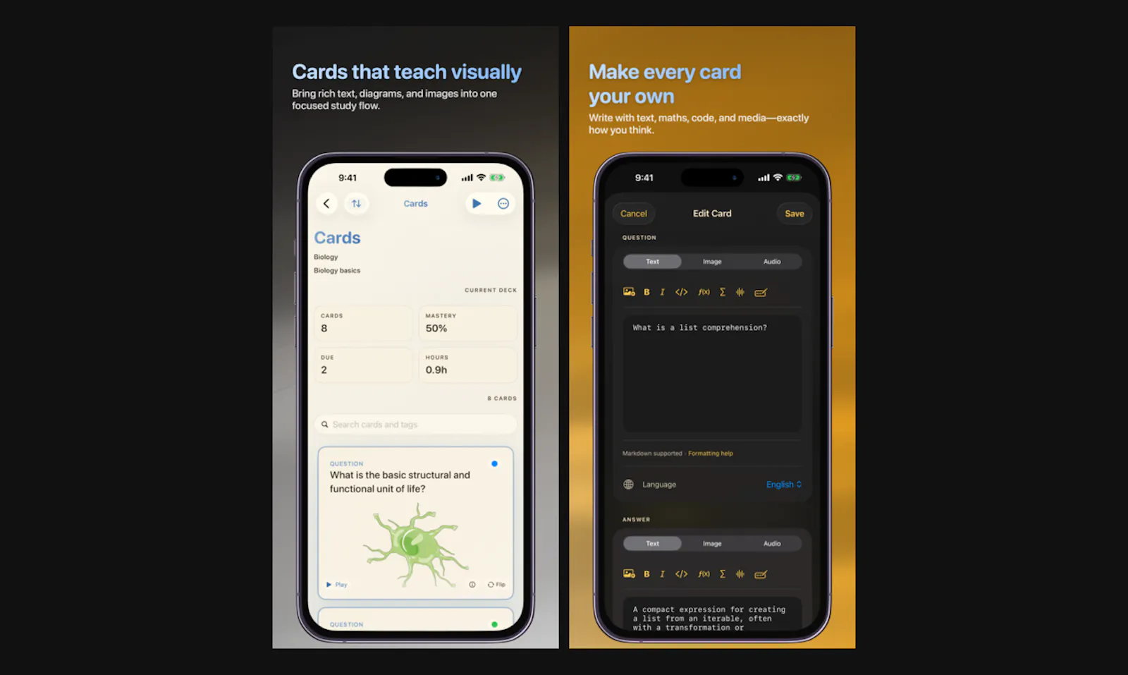 JustFlip! — Flashcards app screenshot 2