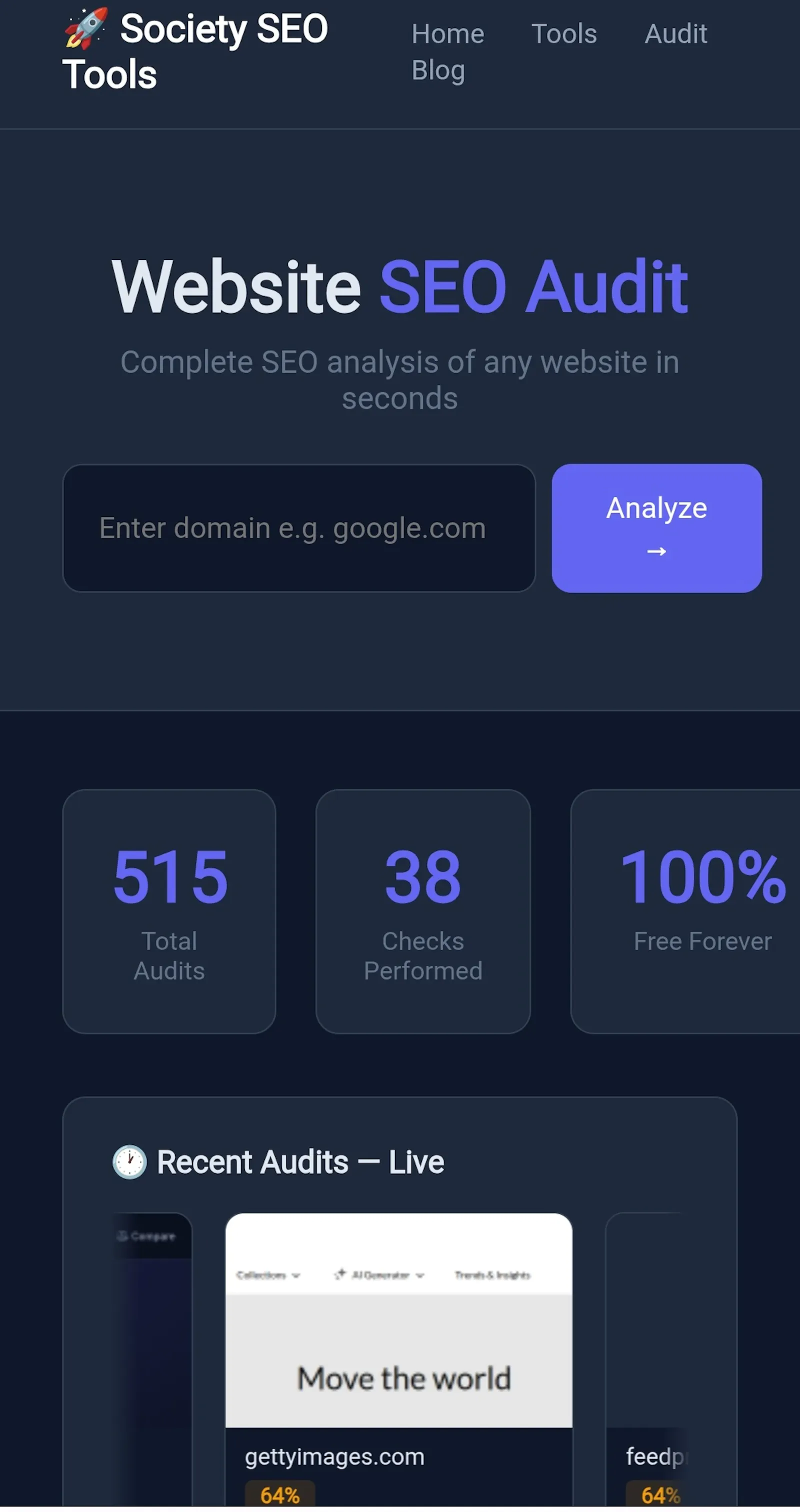 Society SEO Tools screenshot 2