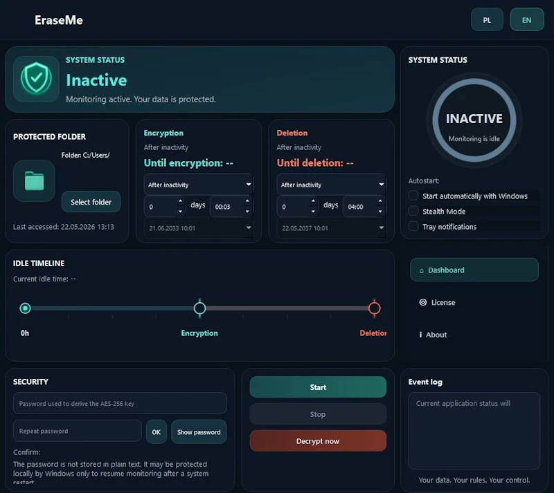 EraseMe screenshot 1