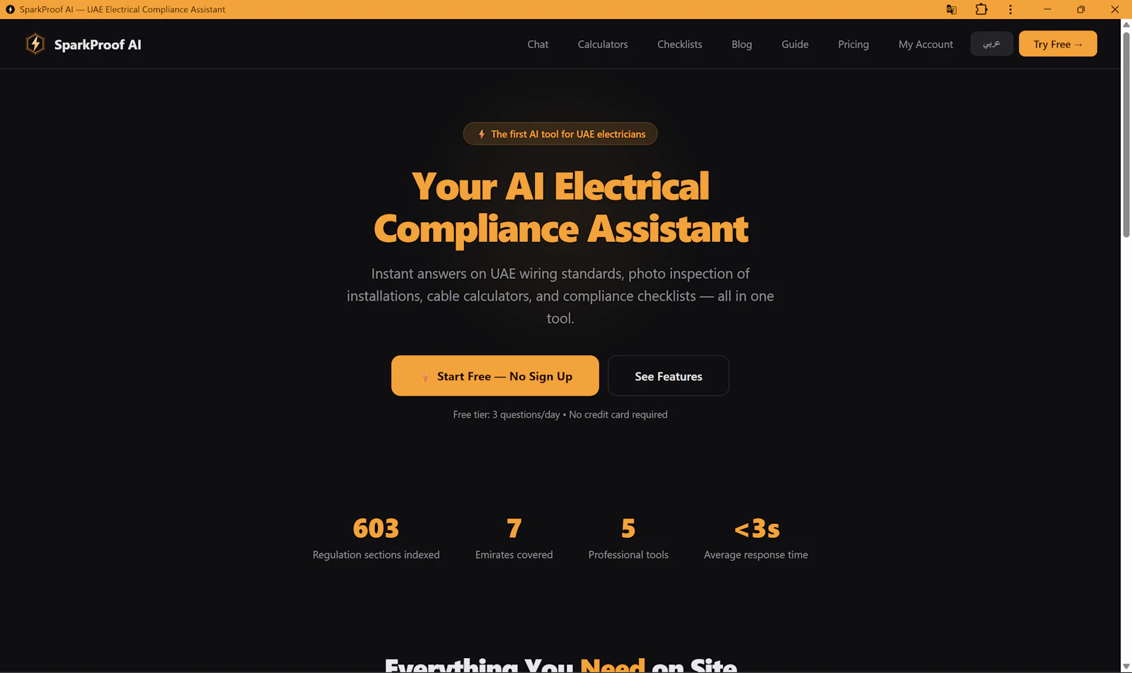 SparkProof AI screenshot 2