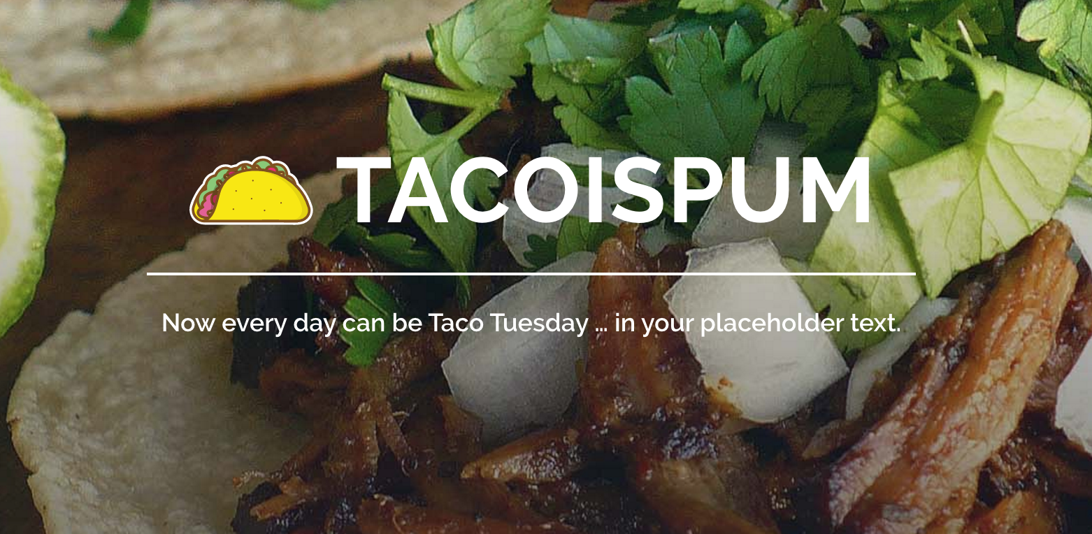 Tacoipsum