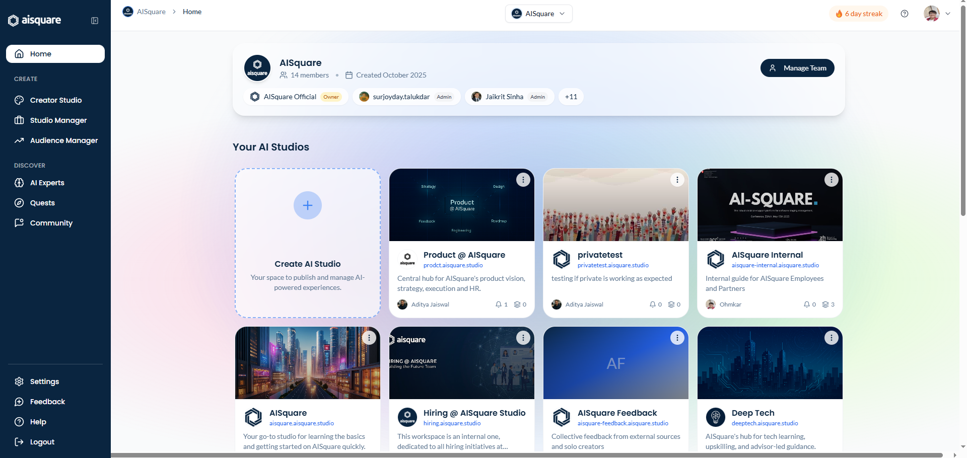 AISquare - Screenshot 2 showing product features and functionality