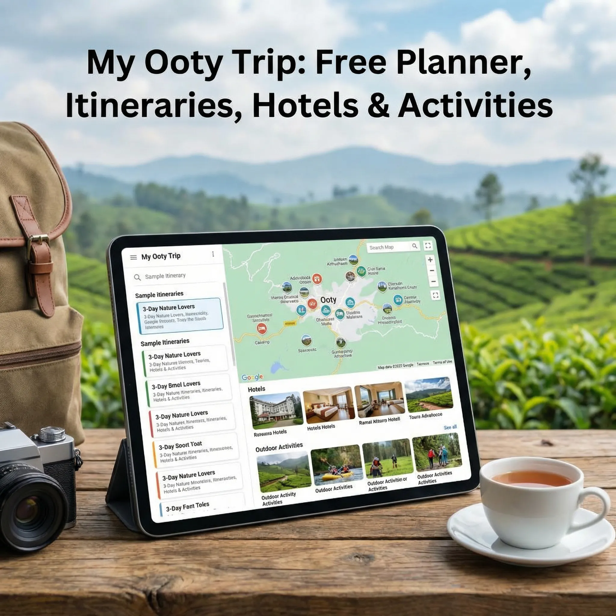 OotyTrips — Plan Your Ooty Adventure 專案橫幅