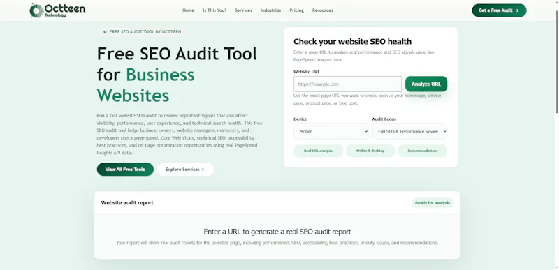 Octteen SEO Audit Tool screenshot 3