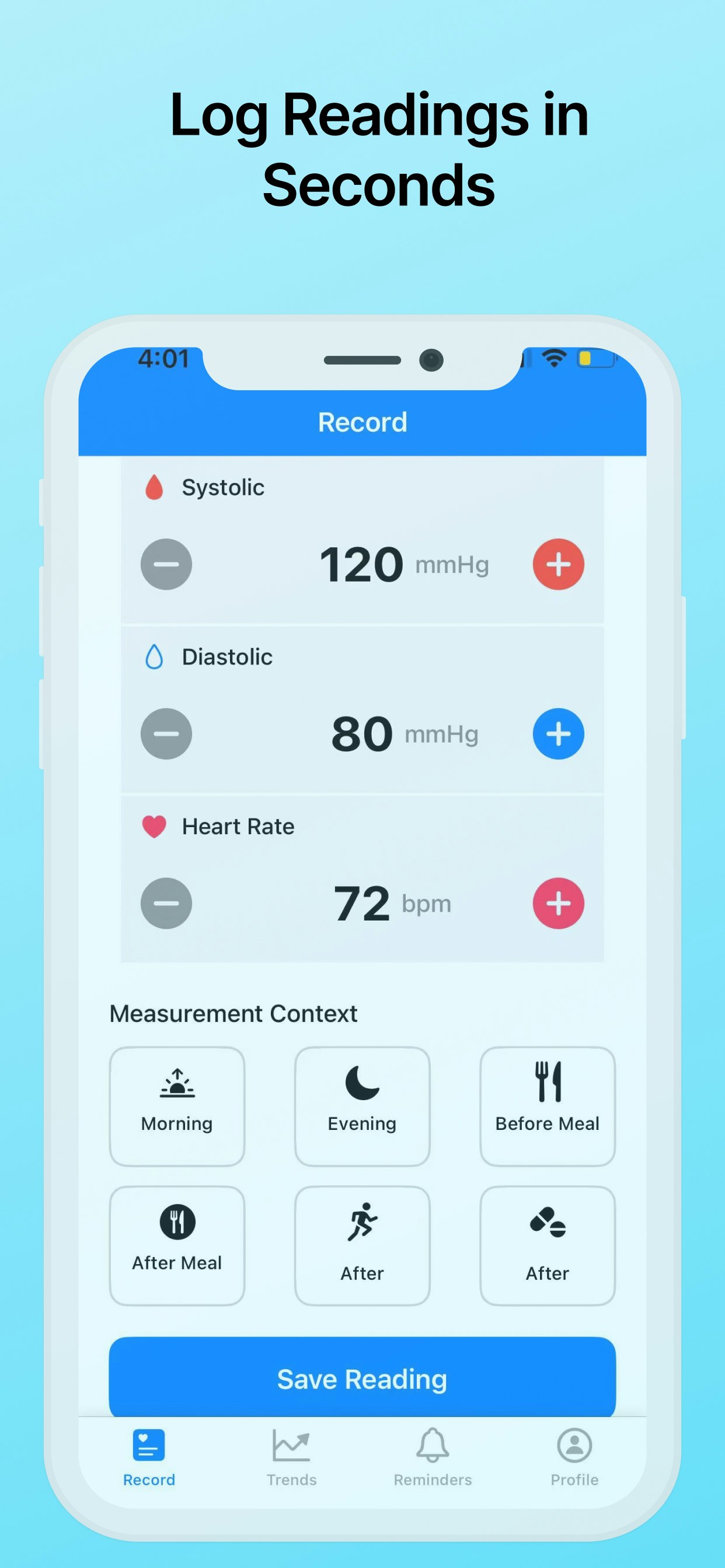 Média Pulsebp - Enregistrez votre BP & Pulse quotidiennement 1