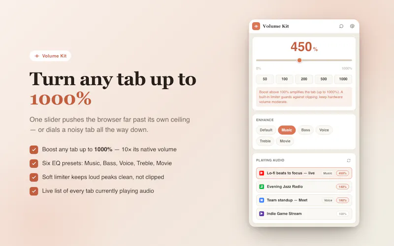 Volume Kit screenshot 1