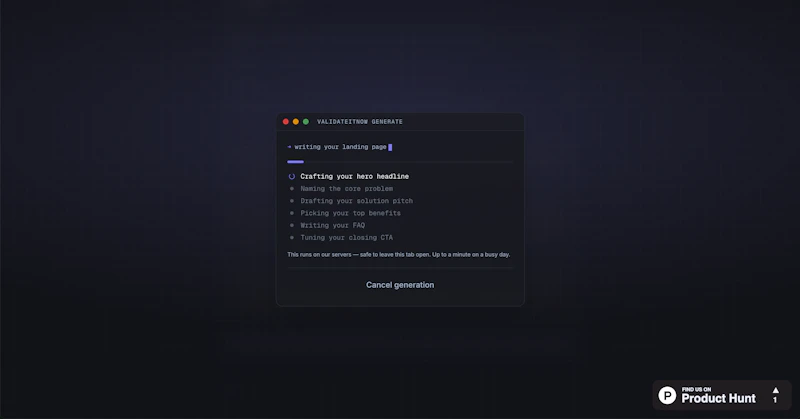 Validate your idea in 60 seconds screenshot 7