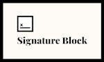 Signature Block image