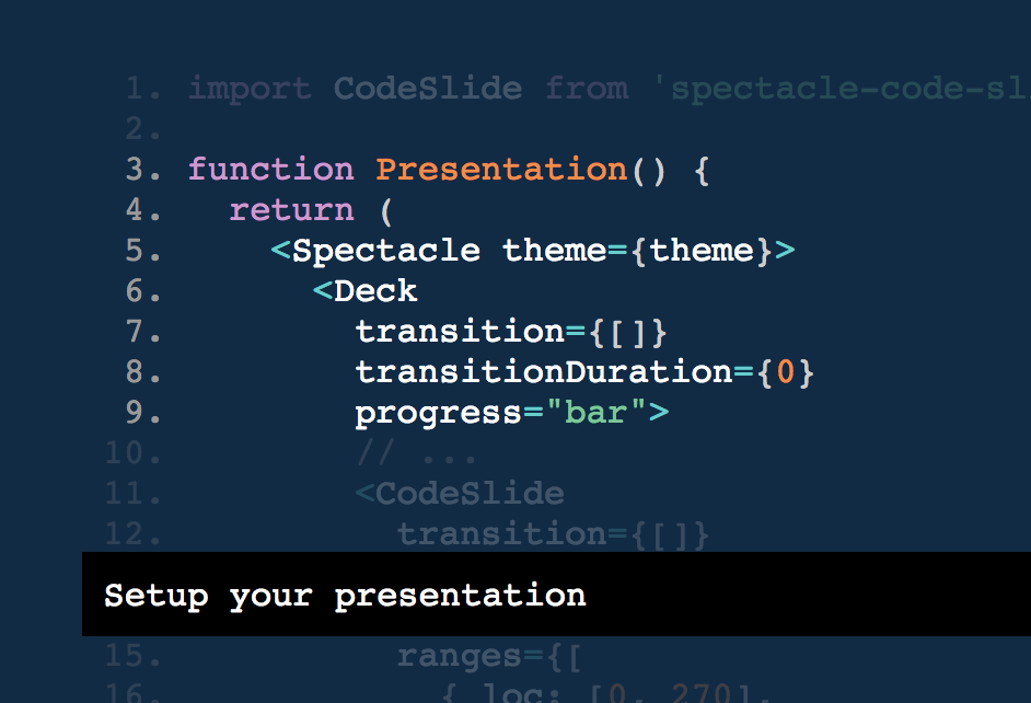 Spectacle Code Slide
