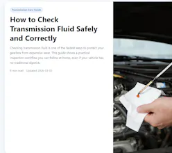 How to Check Transmission Fluid gallery image