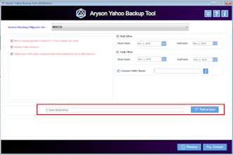 Aryson Yahoo Backup Tool gallery image