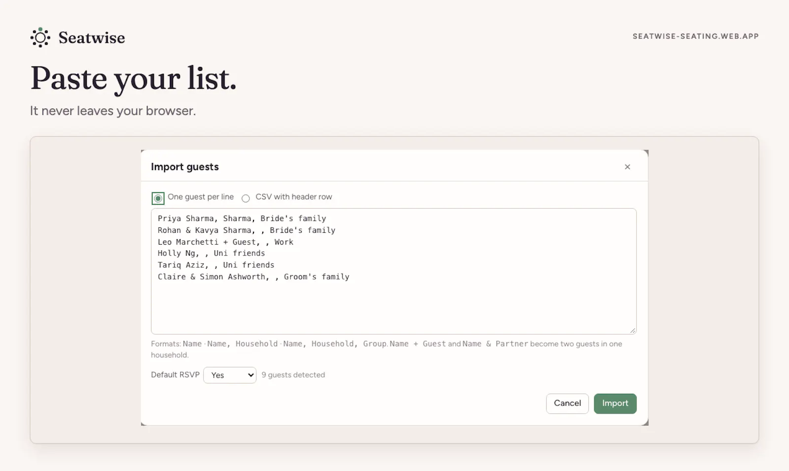 Seatwise screenshot 2