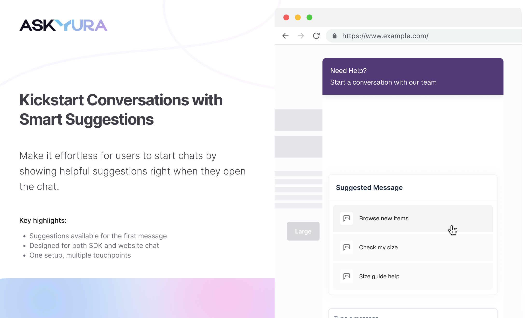 Chat Suggestions gallery image