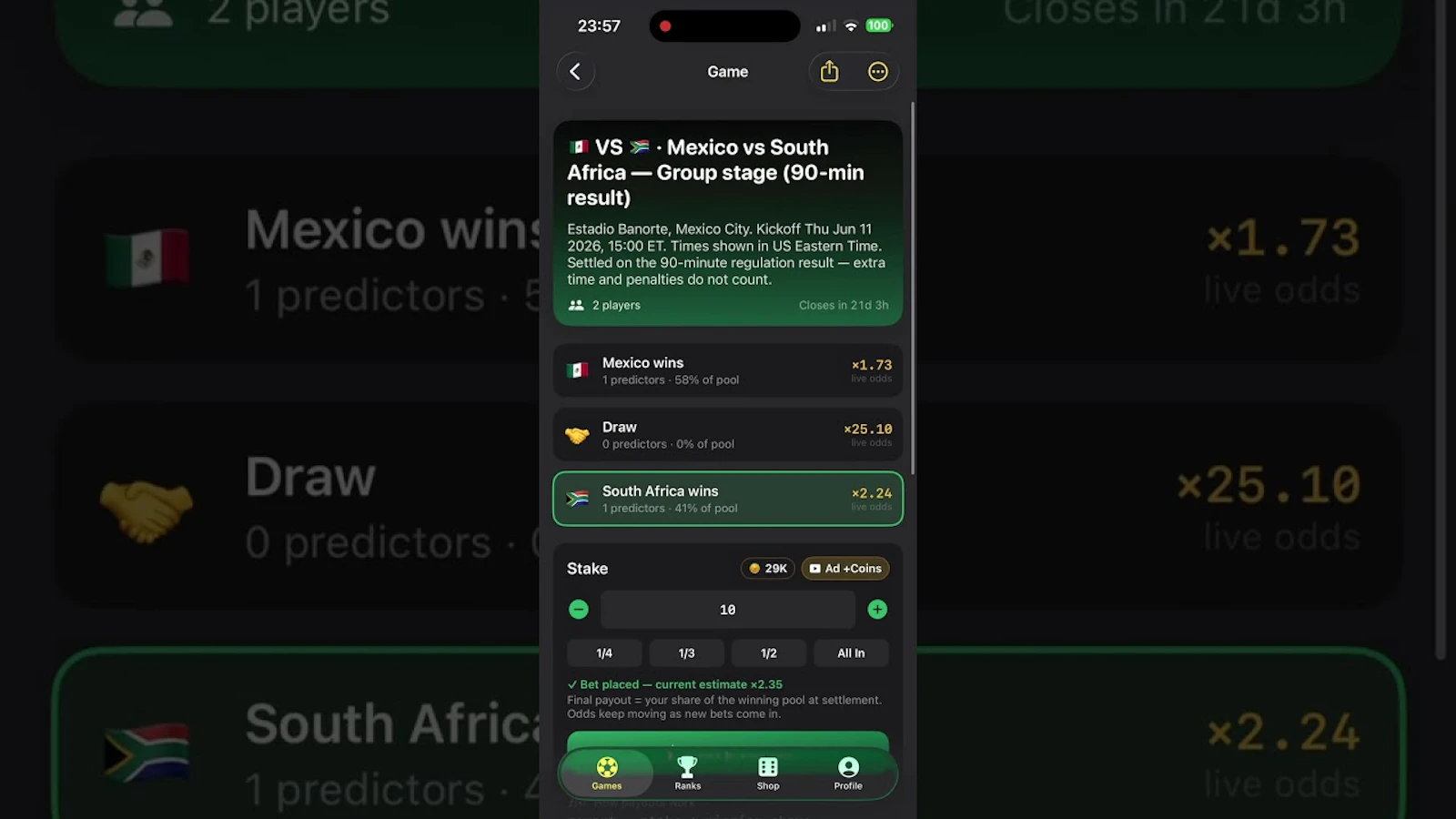 CoinCup screenshot 1 (video preview)