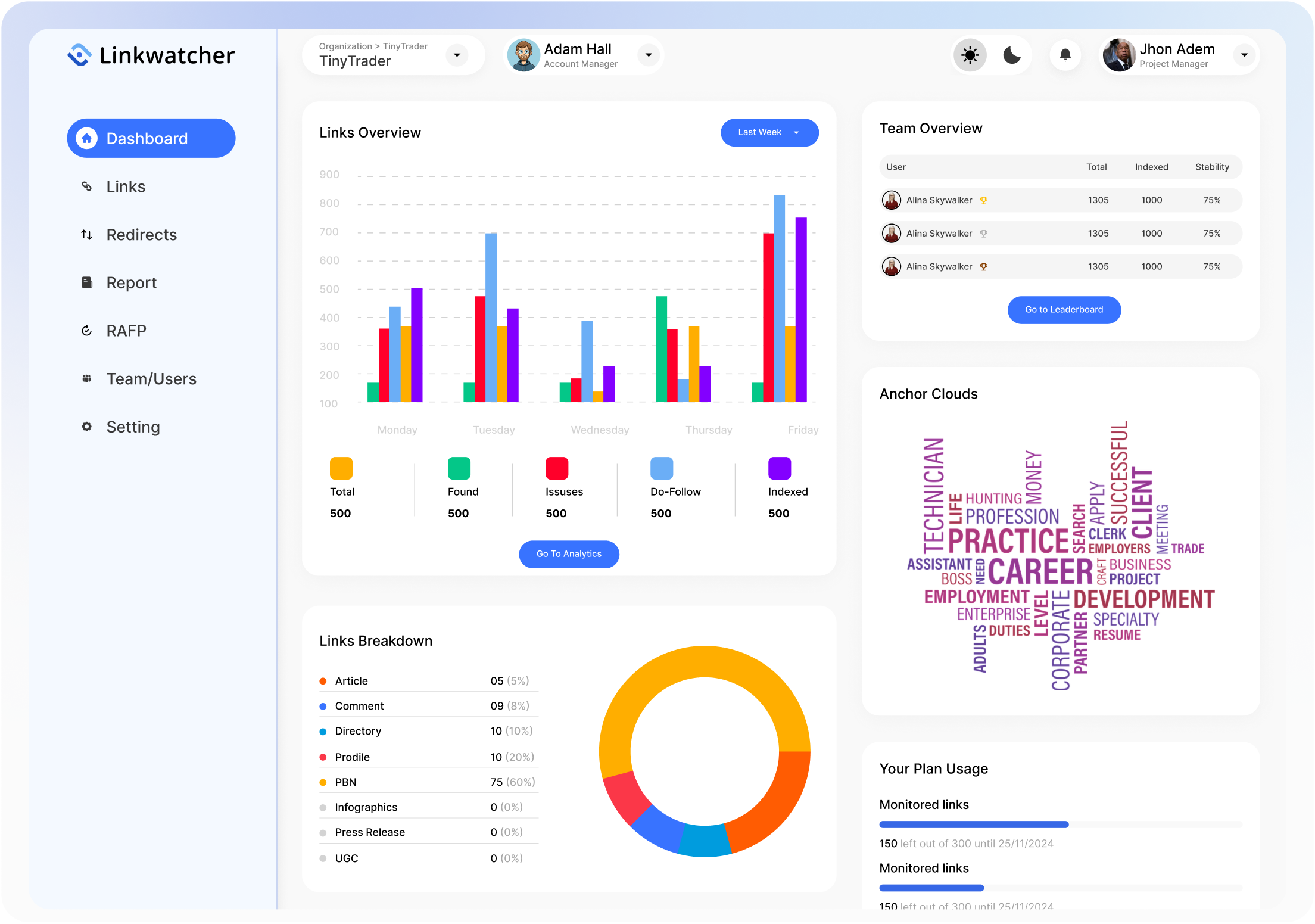 LinkWatcher - 백 링크 모니터링 및 링크 빌딩 관리 미디어 2
