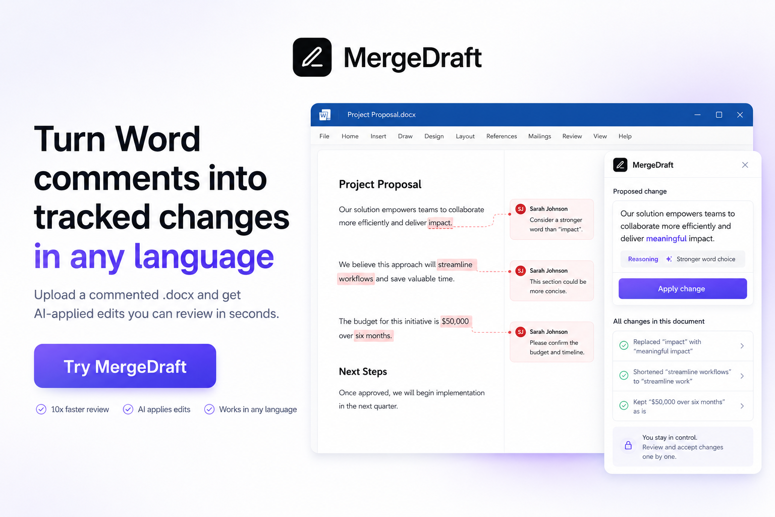 MergeDraft gallery image