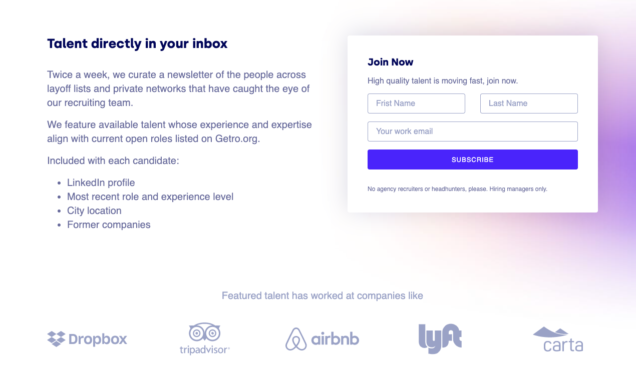 Getro.org: a COVID-19 Jobs Resource gallery image