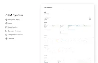 Notion CRM System gallery image