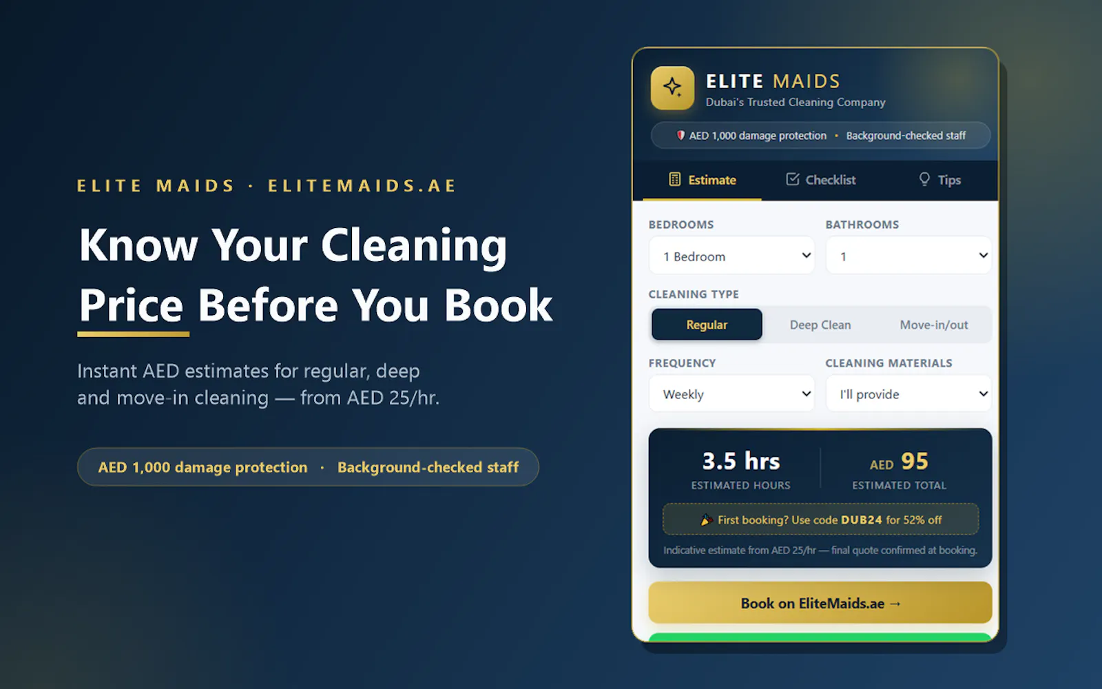 Elite Maids — Dubai Cleaning Assistant screenshot 3
