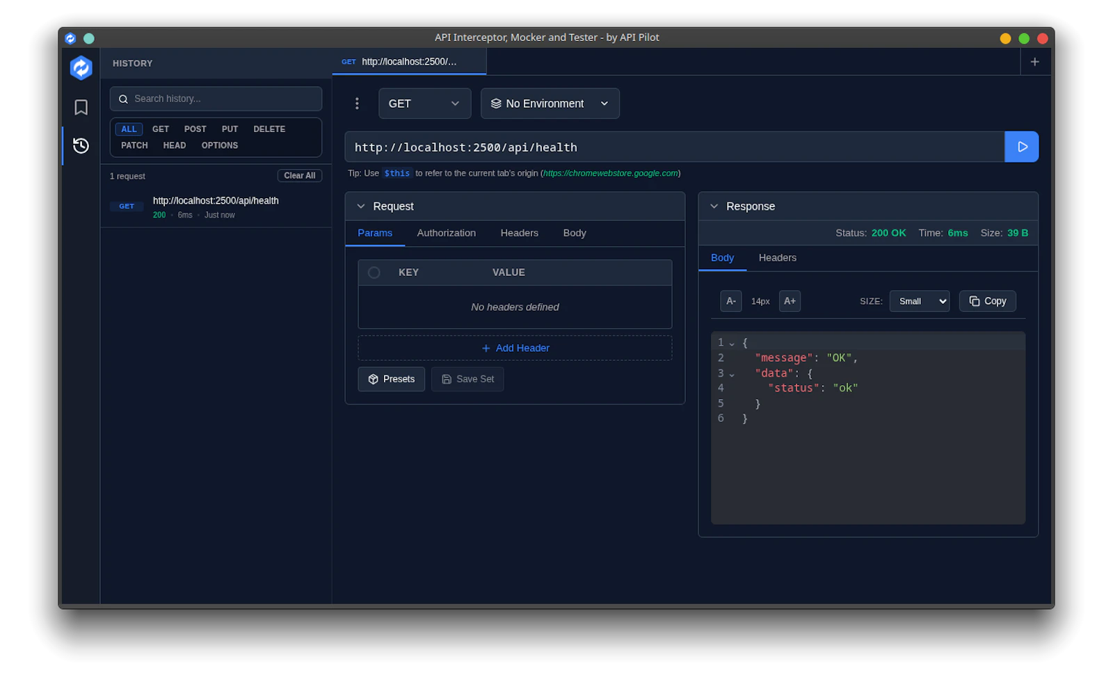 API Interceptor, Mocker and Tester screenshot 3