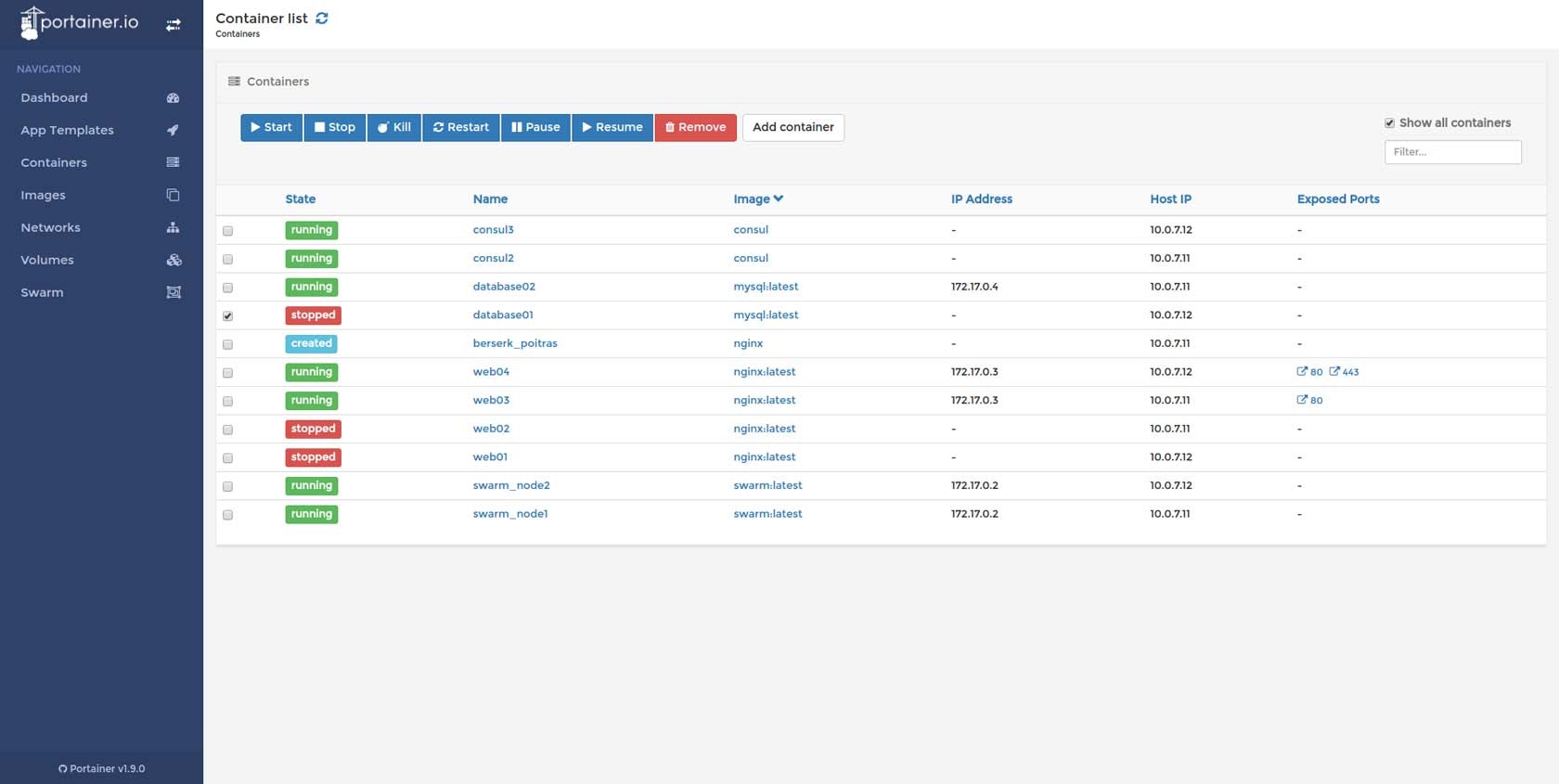 Portainer gallery image