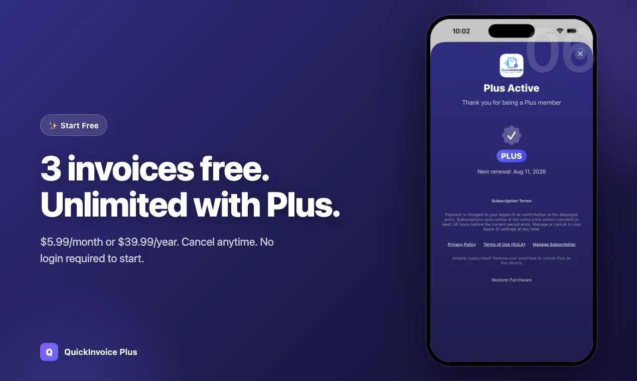 QuickInvoice Plus gallery image