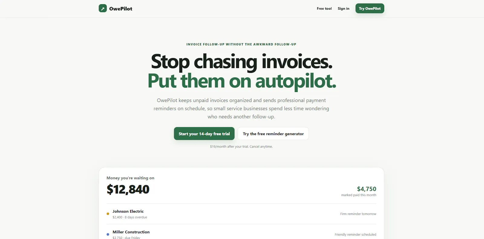 OwePilot screenshot 3