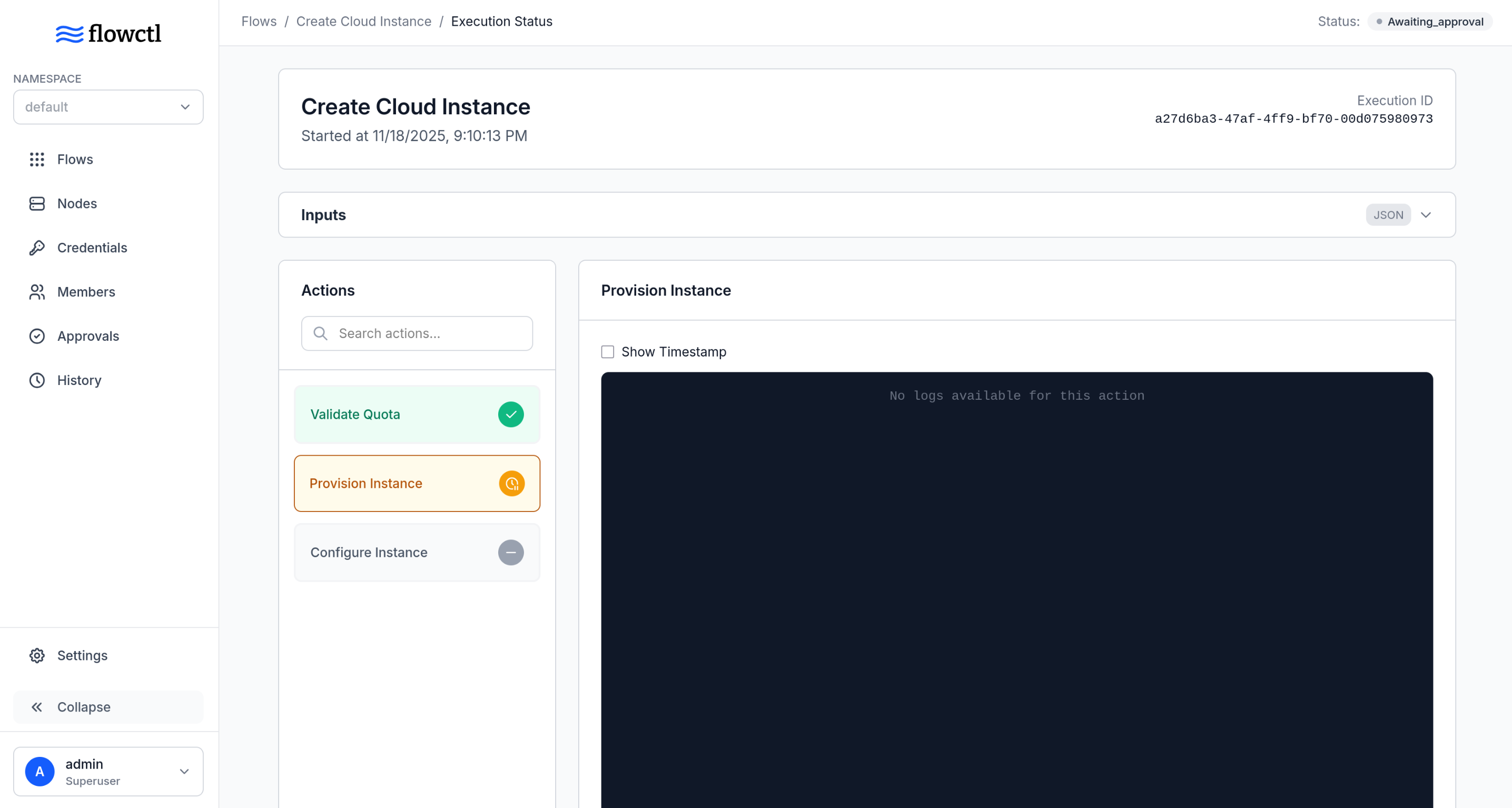 flowctl - Screenshot 4 showing product features and functionality