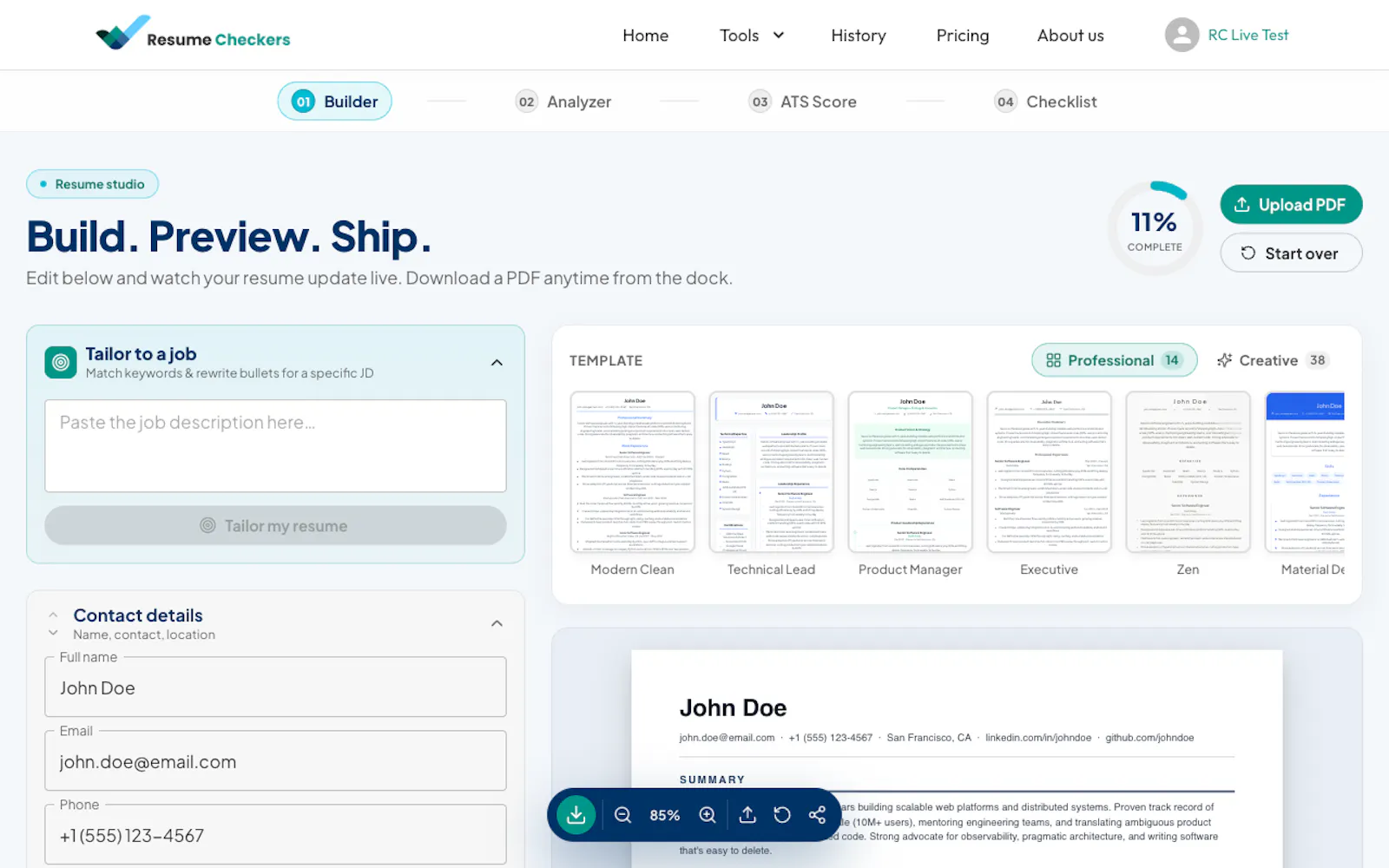 Resume Checkers screenshot 4